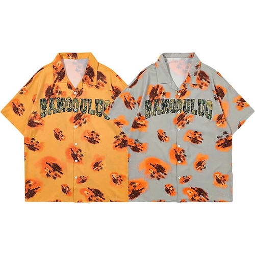 Men's Shirt Summer Hawaiian Shirt Letter Coconut Tree Graphic Prints Turndown Yellow Gray Casual Holiday Short Sleeve Button-Down Print Clothing Apparel Tropical Fashion Hawaiian Soft
Men's Shirt Summer Hawaiian Shirt Letter Coconut Tree Graphic Prints Turndown Yellow Gray Casual Holiday Short Sleeve Button-Down Print Clothing Apparel Tropical Fashion Hawaiian Soft