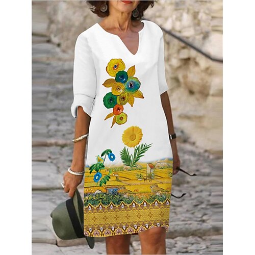 kvinners fritidsgenser kjole swing genser kjole print genser kjole grafisk trykk v-hals midi genser kjole vintage klassisk hjem daglig kortermet løs passform svart gul rød sommer vår s m l xl
kvinners fritidsgenser kjole swing genser kjole print genser kjole grafisk trykk v-hals midi genser kjole vintage klassisk hjem daglig kortermet løs passform svart gul rød sommer vår s m l xl
