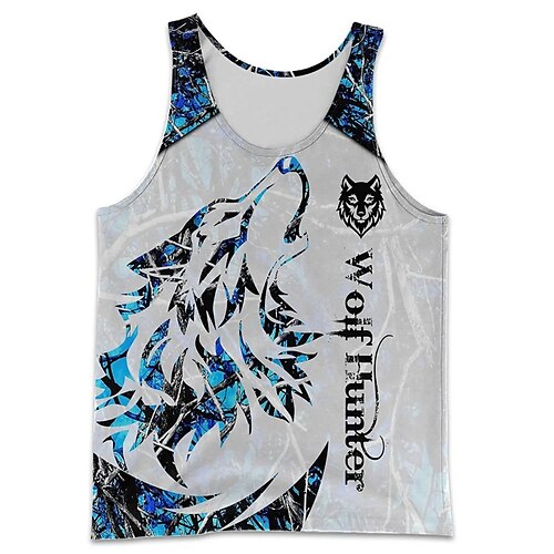 Herre Vest topp Grafisk Dyr Ulv Crew-hals Klær 3D-utskrift Avslappet Daglig Ermeløs Trykt mønster Mote Designer Lettvekt
Herre Vest topp Grafisk Dyr Ulv Crew-hals Klær 3D-utskrift Avslappet Daglig Ermeløs Trykt mønster Mote Designer Lettvekt