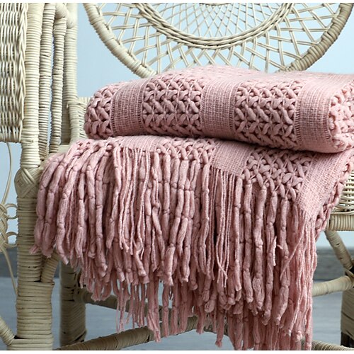 Blankets Throws, Solid Colored Acrylic Fibers Warmer Soft Comfy Blankets
Blankets Throws, Solid Colored Acrylic Fibers Warmer Soft Comfy Blankets
