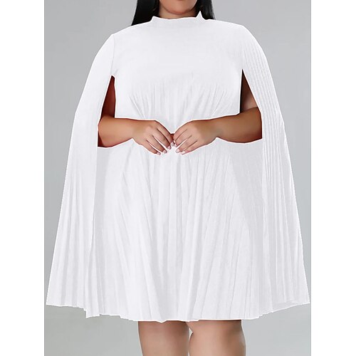 Dame Plusstørrelser Hverdagskjole Skift Kjole Helfarve Midikjole Langærmet Flettet Høj krave Basale Daglig Sort Hvid Efterår Forår XL XXL 3XL 4XL 5XL
Dame Plusstørrelser Hverdagskjole Skift Kjole Helfarve Midikjole Langærmet Flettet Høj krave Basale Daglig Sort Hvid Efterår Forår XL XXL 3XL 4XL 5XL