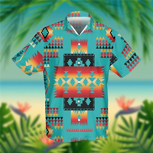 Men's Shirt Summer Hawaiian Shirt Graphic Prints Geometry Turndown Blue Casual Holiday Short Sleeve Button-Down Print Clothing Apparel Tropical Fashion Hawaiian Soft
Men's Shirt Summer Hawaiian Shirt Graphic Prints Geometry Turndown Blue Casual Holiday Short Sleeve Button-Down Print Clothing Apparel Tropical Fashion Hawaiian Soft