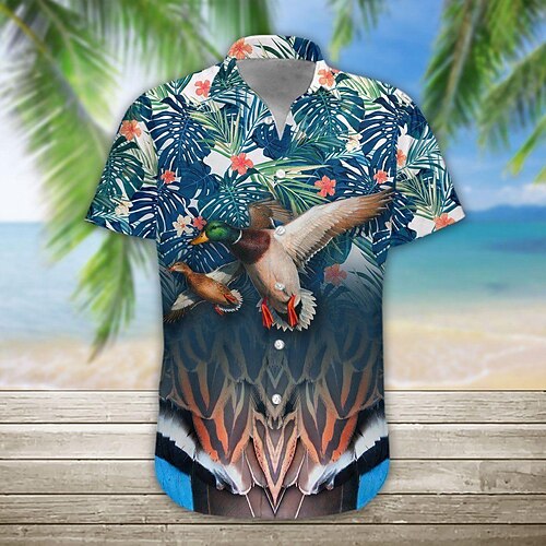 Men's Shirt Summer Hawaiian Shirt Graphic Prints Duck Leaves Turndown Blue Outdoor Casual Short Sleeves Button-Down Print Clothing Apparel Designer Casual Soft Breathable
Men's Shirt Summer Hawaiian Shirt Graphic Prints Duck Leaves Turndown Blue Outdoor Casual Short Sleeves Button-Down Print Clothing Apparel Designer Casual Soft Breathable
