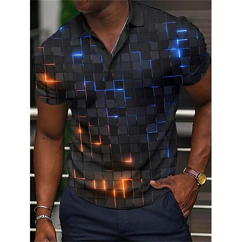 Per uomo POLO Camicia da golf Golf Stampe astratte Geometria Collo ripiegabile Blu Esterno Strada Maniche corte Bottone giù Stampa Abbigliamento Di tendenza Originale Informale Morbido
Per uomo POLO Camicia da golf Golf Stampe astratte Geometria Collo ripiegabile Blu Esterno Strada Maniche corte Bottone giù Stampa Abbigliamento Di tendenza Originale Informale Morbido