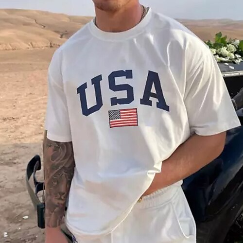 Herre T-shirt Grafiske T-shirts Oversized skjorte Bogstaver Rund Hals udendørs Sport Kort Ærme Tøj Mode Gade Sej Afslappet Hverdag
Herre T-shirt Grafiske T-shirts Oversized skjorte Bogstaver Rund Hals udendørs Sport Kort Ærme Tøj Mode Gade Sej Afslappet Hverdag