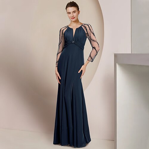 A tubino Abito da cerimonia per signora Invitati del matrimonio Vintage Elegante A V Lungo Chiffon Manica lunga con A pieghe Lustrini 2023
A tubino Abito da cerimonia per signora Invitati del matrimonio Vintage Elegante A V Lungo Chiffon Manica lunga con A pieghe Lustrini 2023