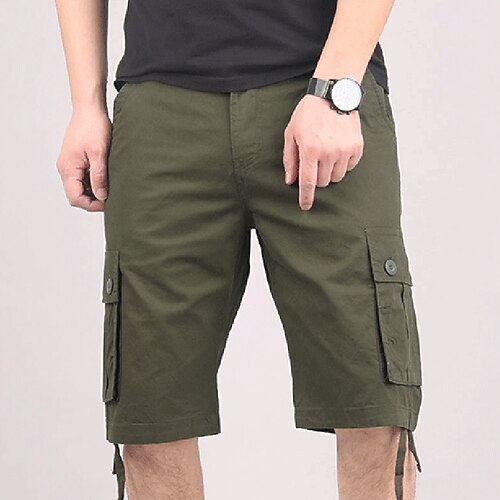 Men's Cargo Shorts Shorts Hiking Shorts Leg Drawstring Multi Pocket Plain Comfort Wearable Knee Length Casual Daily Going out Cotton Blend Sports Stylish ArmyGreen Black
Men's Cargo Shorts Shorts Hiking Shorts Leg Drawstring Multi Pocket Plain Comfort Wearable Knee Length Casual Daily Going out Cotton Blend Sports Stylish ArmyGreen Black