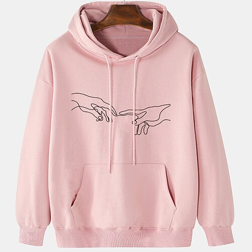 Herre Hattetrøje Svart Hvit Rosa Med hette Grafiske trykk hender Sport & Utendørs Daglig Sport Varm stempling Grunnleggende Designer Fritid Vår & Vinter Klær Gensere Gensere
Herre Hattetrøje Svart Hvit Rosa Med hette Grafiske trykk hender Sport & Utendørs Daglig Sport Varm stempling Grunnleggende Designer Fritid Vår & Vinter Klær Gensere Gensere