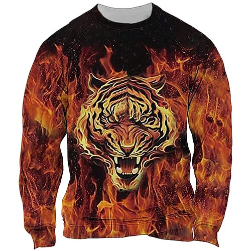 Per uomo Felpa Maglione Blu Viola Arancione Verde Girocollo Animali Tigre Stampe astratte Collage Stampa Giornaliero Sport Per eventi Stampa 3D Streetwear Originale Informale Primavera & Autunno
Per uomo Felpa Maglione Blu Viola Arancione Verde Girocollo Animali Tigre Stampe astratte Collage Stampa Giornaliero Sport Per eventi Stampa 3D Streetwear Originale Informale Primavera & Autunno