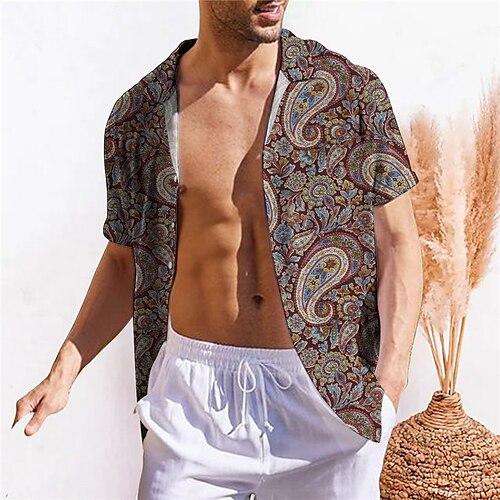 Men's Shirt Summer Hawaiian Shirt Floral Graphic Prints Turndown Yellow Gray Street Casual Short Sleeves Button-Down Print Clothing Apparel Tropical Fashion Boho Hawaiian
Men's Shirt Summer Hawaiian Shirt Floral Graphic Prints Turndown Yellow Gray Street Casual Short Sleeves Button-Down Print Clothing Apparel Tropical Fashion Boho Hawaiian