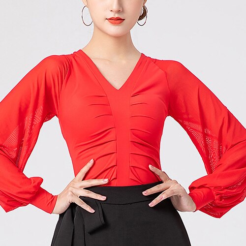 Balli latino-americani Abbigliamento sportivo Calzamaglia / Pigiama intero Con ruche Colore Puro A fantasia Per donna Prestazioni Addestramento Manica lunga Alto Poliestere
Balli latino-americani Abbigliamento sportivo Calzamaglia / Pigiama intero Con ruche Colore Puro A fantasia Per donna Prestazioni Addestramento Manica lunga Alto Poliestere