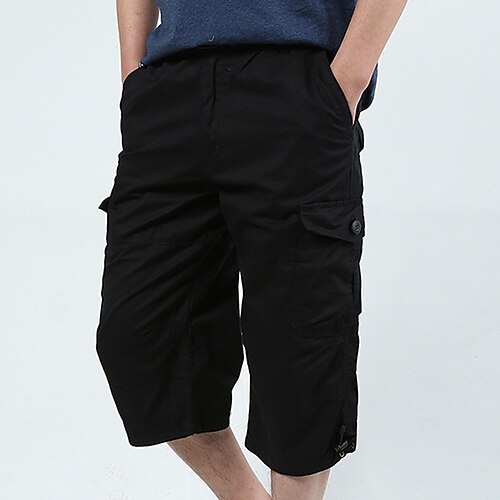 Men's Cargo Shorts Shorts Capri Pants Elastic Waist Leg Drawstring Multi Pocket Plain Comfort Wearable Calf-Length Outdoor Daily Going out 100% Cotton Sports Stylish ArmyGreen Black
Men's Cargo Shorts Shorts Capri Pants Elastic Waist Leg Drawstring Multi Pocket Plain Comfort Wearable Calf-Length Outdoor Daily Going out 100% Cotton Sports Stylish ArmyGreen Black