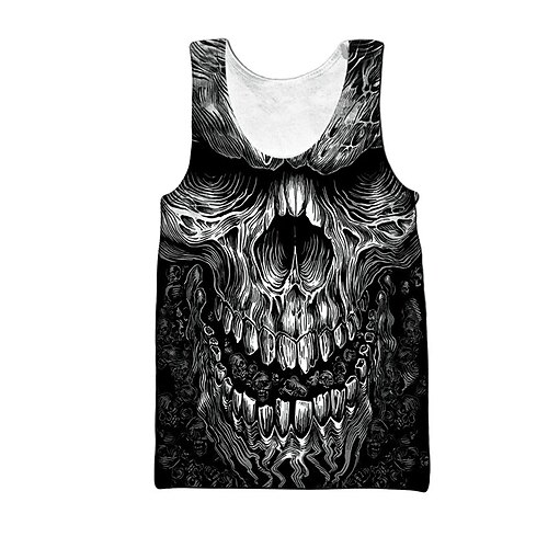 Herre Vest topp Grafisk Hodeskaller Crew-hals Klær 3D-utskrift Avslappet Daglig Ermeløs Trykt mønster Mote Designer Lettvekt
Herre Vest topp Grafisk Hodeskaller Crew-hals Klær 3D-utskrift Avslappet Daglig Ermeløs Trykt mønster Mote Designer Lettvekt
