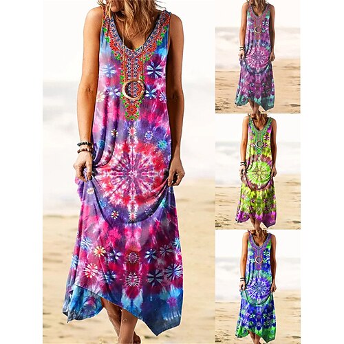 robe longue femme tie dye robe maxi robe décontractée robe imprimée basique décontracté en plein air sorties quotidiennes impression sans manches robe col en v coupe régulière jaune bleu violet
robe longue femme tie dye robe maxi robe décontractée robe imprimée basique décontracté en plein air sorties quotidiennes impression sans manches robe col en v coupe régulière jaune bleu violet