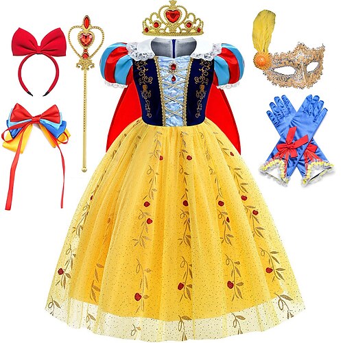 Snehvide og de syv dværge Snehvid Eventyr Prinsesse Blomsterpikekjole Temafest kostume Tyl kjoler Pige Film Cosplay Cosplay Halloween Gul Gul (med tilbehør) Kjole Halloween Karneval Maskerade
Snehvide og de syv dværge Snehvid Eventyr Prinsesse Blomsterpikekjole Temafest kostume Tyl kjoler Pige Film Cosplay Cosplay Halloween Gul Gul (med tilbehør) Kjole Halloween Karneval Maskerade