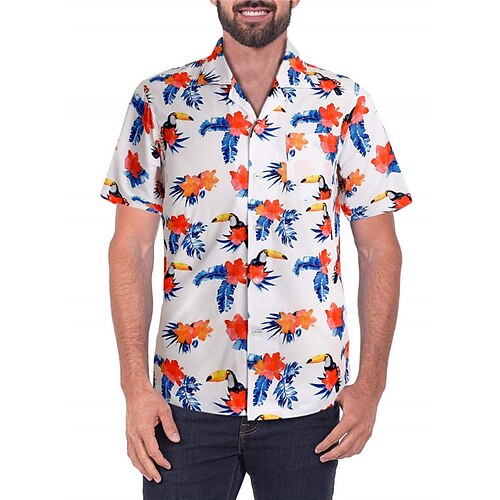 Men's Shirt Summer Hawaiian Shirt Floral Graphic Prints Turndown Black White Casual Going out Short Sleeves Button-Down Print Clothing Apparel Tropical Hawaiian Designer Casual
Men's Shirt Summer Hawaiian Shirt Floral Graphic Prints Turndown Black White Casual Going out Short Sleeves Button-Down Print Clothing Apparel Tropical Hawaiian Designer Casual