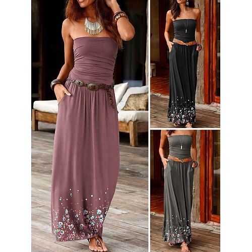 Per donna Abito lungo Abito lungo Abito casual Abito stampato Floreale Informale Esterno Giornaliero Da mare Schiena scoperta Tasche Senza maniche Senza bretelline Vestito Taglia piccola Nero Fucsia
Per donna Abito lungo Abito lungo Abito casual Abito stampato Floreale Informale Esterno Giornaliero Da mare Schiena scoperta Tasche Senza maniche Senza bretelline Vestito Taglia piccola Nero Fucsia