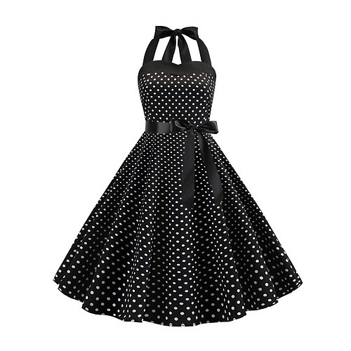 Dame Elegant Retro Rød Vintage kjole Midikjole utendørs Daglig Åpen rygg Trykt mønster Polkadotter Grime Ermeløs Normal Sommer Vår 2023 Svart Hvit S M L XL
Dame Elegant Retro Rød Vintage kjole Midikjole utendørs Daglig Åpen rygg Trykt mønster Polkadotter Grime Ermeløs Normal Sommer Vår 2023 Svart Hvit S M L XL