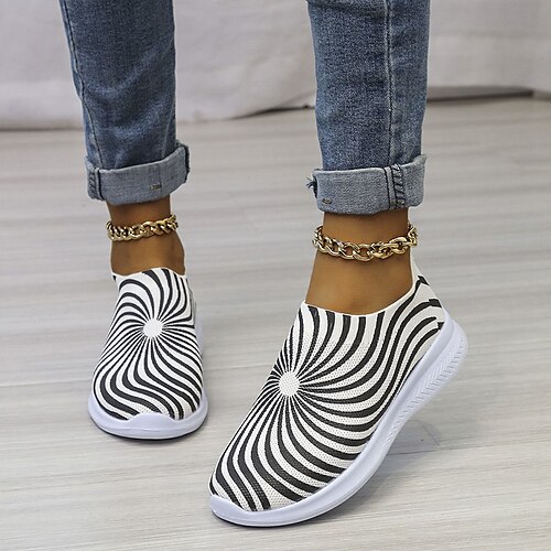 Dame Slip-Ons Komfort Sko Plus størrelse udendørs Flade hæle Rund Tå Klassisk Gang Læder Hjemmesko Stribet Sort Hvid
Dame Slip-Ons Komfort Sko Plus størrelse udendørs Flade hæle Rund Tå Klassisk Gang Læder Hjemmesko Stribet Sort Hvid