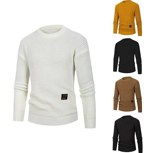 Per uomo Felpa Pullover Maglione A coste Maglia Lavorato a maglia Liscio Girocollo Moda Informale Da tutti i giorni Da mare Abbigliamento Primavera & Autunno Nero Bianco M L XL
Per uomo Felpa Pullover Maglione A coste Maglia Lavorato a maglia Liscio Girocollo Moda Informale Da tutti i giorni Da mare Abbigliamento Primavera & Autunno Nero Bianco M L XL