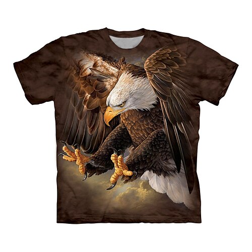 Herre T-shirt T-Shirts Grafisk Ørn Nationalflag Rund hals Tøj 3D-udskrivning udendørs Afslappet Kortærmet Trykt mønster Årgang Mode Designer
Herre T-shirt T-Shirts Grafisk Ørn Nationalflag Rund hals Tøj 3D-udskrivning udendørs Afslappet Kortærmet Trykt mønster Årgang Mode Designer