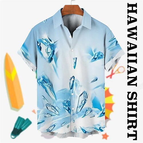 Men's Shirt Summer Hawaiian Shirt Graphic Prints Ice cube Turndown Blue Gray Street Casual Short Sleeves Button-Down Print Clothing Apparel Tropical Fashion Hawaiian Designer
Men's Shirt Summer Hawaiian Shirt Graphic Prints Ice cube Turndown Blue Gray Street Casual Short Sleeves Button-Down Print Clothing Apparel Tropical Fashion Hawaiian Designer