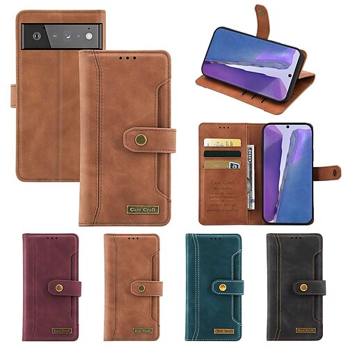 Phone Case For Google Flip Pixel 6 Pixel 6 Pro Bumper Frame Magnetic Full Body Protective Solid Colored PU Leather
Phone Case For Google Flip Pixel 6 Pixel 6 Pro Bumper Frame Magnetic Full Body Protective Solid Colored PU Leather