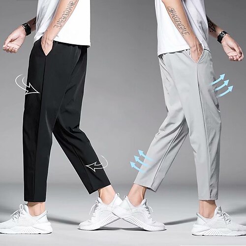 Per uomo Pantaloni sportivi Pantaloni Pantaloni corti Pantaloni casual Tasche A cordoncino Vita elastica Liscio Comfort Traspirante Alla caviglia Informale Per eventi Per uscire Streetwear Moda Nero
Per uomo Pantaloni sportivi Pantaloni Pantaloni corti Pantaloni casual Tasche A cordoncino Vita elastica Liscio Comfort Traspirante Alla caviglia Informale Per eventi Per uscire Streetwear Moda Nero