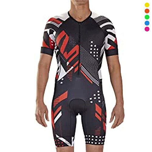 21Grams Per uomo Tuta da triathlon Manica corta Ciclismo da montagna Cicismo su strada Blu marino Blu Arancione A pois Geometrico Bicicletta Completo tuta Resistente ai raggi UV Pad 3D Traspirante
21Grams Per uomo Tuta da triathlon Manica corta Ciclismo da montagna Cicismo su strada Blu marino Blu Arancione A pois Geometrico Bicicletta Completo tuta Resistente ai raggi UV Pad 3D Traspirante