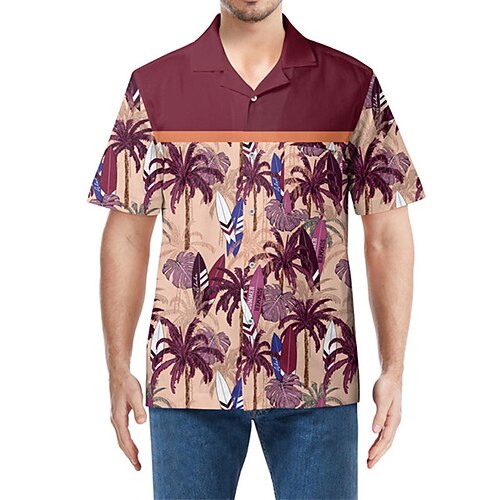 Men's Shirt Summer Hawaiian Shirt Coconut Tree Graphic Prints Turndown Apricot Yellow Wine Blue Dark Green Casual Holiday Short Sleeve Button-Down Print Clothing Apparel Tropical Fashion Hawaiian Soft
Men's Shirt Summer Hawaiian Shirt Coconut Tree Graphic Prints Turndown Apricot Yellow Wine Blue Dark Green Casual Holiday Short Sleeve Button-Down Print Clothing Apparel Tropical Fashion Hawaiian Soft