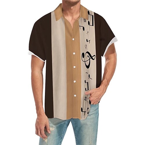 Men's Shirt Summer Hawaiian Shirt Coconut Tree Striped Graphic Prints Notes Turndown Green Beige Outdoor Street Short Sleeves Button-Down Print Clothing Apparel Tropical Fashion Hawaiian Designer
Men's Shirt Summer Hawaiian Shirt Coconut Tree Striped Graphic Prints Notes Turndown Green Beige Outdoor Street Short Sleeves Button-Down Print Clothing Apparel Tropical Fashion Hawaiian Designer