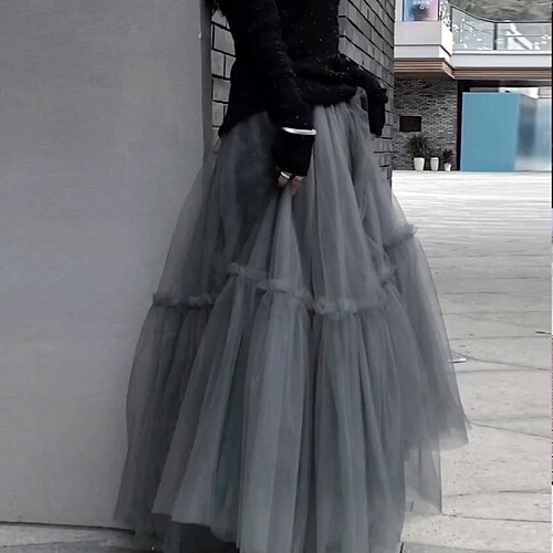 Damen Ballettröckchen Langer Rock Maxi Organza Schwarz Rosa Röcke Rüsche Layer-Look Modisch Casual S M
Damen Ballettröckchen Langer Rock Maxi Organza Schwarz Rosa Röcke Rüsche Layer-Look Modisch Casual S M
