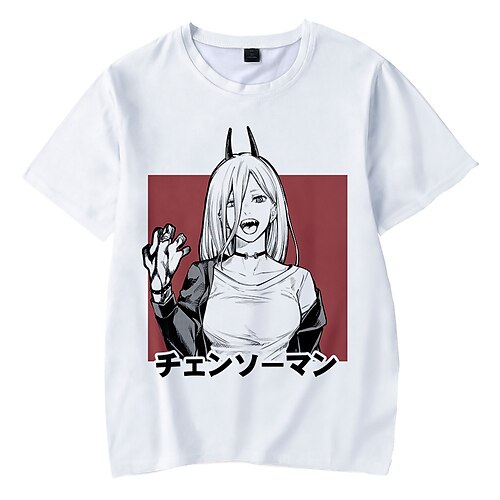 Inspired by Chainsaw Man Power T-shirt Anime Cartoon Anime Classic Street Style T-shirt For Men's Women's Unisex Adults' 3D Print 100% Polyester Casual Daily
Inspired by Chainsaw Man Power T-shirt Anime Cartoon Anime Classic Street Style T-shirt For Men's Women's Unisex Adults' 3D Print 100% Polyester Casual Daily