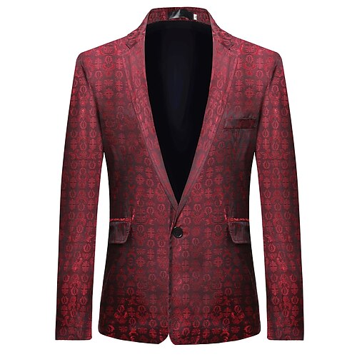 Herre Blazer Holdbar Fritid / hverdag Bryllup Dagligdagstøy Feriereise Enkeltkneppet Rett Krage Komfort Fritid Jakke Yttertøy Grafiske trykk Lomme Svart Burgunder Lilla
Herre Blazer Holdbar Fritid / hverdag Bryllup Dagligdagstøy Feriereise Enkeltkneppet Rett Krage Komfort Fritid Jakke Yttertøy Grafiske trykk Lomme Svart Burgunder Lilla