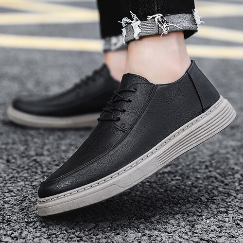 Men's Sneakers Sporty Look Comfort Shoes Sporty Casual Classic Outdoor Daily Walking Shoes Faux Leather PU Black Gray Fall Spring
Men's Sneakers Sporty Look Comfort Shoes Sporty Casual Classic Outdoor Daily Walking Shoes Faux Leather PU Black Gray Fall Spring