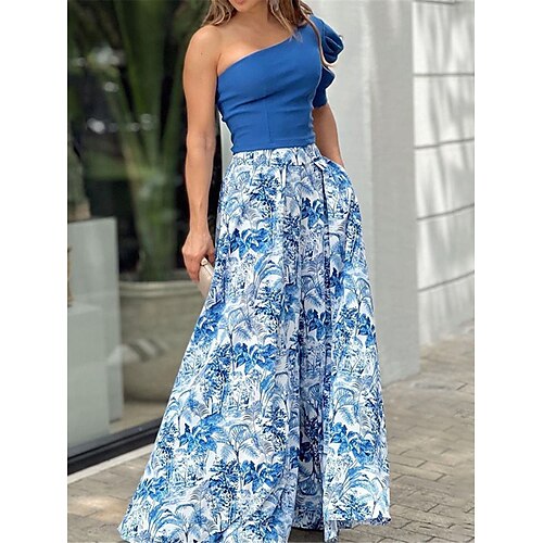Dame Todelt kjolesæt Nederdel sæt Swing Kjole Daglig Stævnemøde Mode Gade Lomme Trykt mønster Maxikjole Etskuldret Kortærmet Blomstret Tynd Blå Rosa Orange Sommer Forår S M L XL XXL
Dame Todelt kjolesæt Nederdel sæt Swing Kjole Daglig Stævnemøde Mode Gade Lomme Trykt mønster Maxikjole Etskuldret Kortærmet Blomstret Tynd Blå Rosa Orange Sommer Forår S M L XL XXL