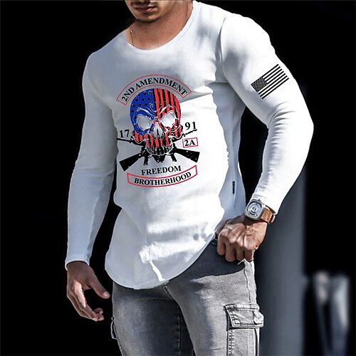 Herre T-shirt Grafiske tryk Nationalflag Rund hals Varm Stempling Gade Ferierejse Langærmet Tøj Designer Basale Moderne Moderne
Herre T-shirt Grafiske tryk Nationalflag Rund hals Varm Stempling Gade Ferierejse Langærmet Tøj Designer Basale Moderne Moderne