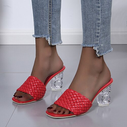 Per donna Sandali Taglie forti Pantofole da esterno Esterno Giornaliero Quadrato Punta aperta Elegante Informale minimalismo Cuoio Mocassino Tinta unica Nero Bianco Rosso
Per donna Sandali Taglie forti Pantofole da esterno Esterno Giornaliero Quadrato Punta aperta Elegante Informale minimalismo Cuoio Mocassino Tinta unica Nero Bianco Rosso
