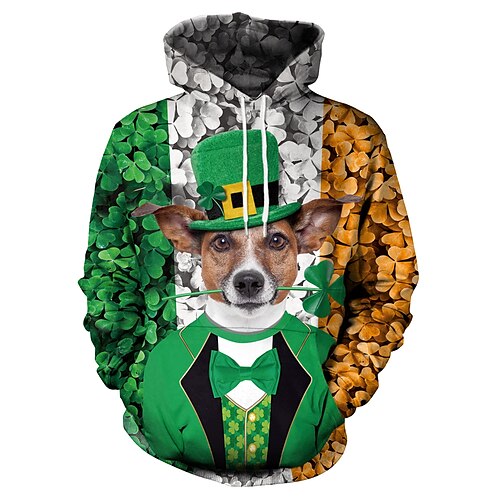 Inspired by St. Patrick's Day Shamrock Irish Sweatshirt Anime Front Pocket Graphic Hoodie For Men's Women's Unisex Adults' 3D Print 100% Polyester
Inspired by St. Patrick's Day Shamrock Irish Sweatshirt Anime Front Pocket Graphic Hoodie For Men's Women's Unisex Adults' 3D Print 100% Polyester