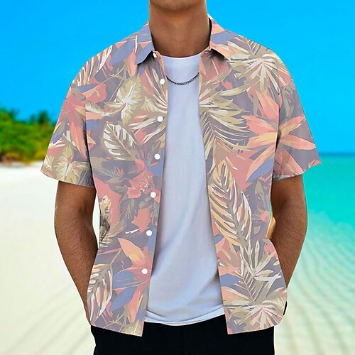 Men's Shirt Summer Hawaiian Shirt Graphic Prints Leaves Turndown Orange Green Street Casual Short Sleeves Button-Down Print Clothing Apparel Tropical Fashion Hawaiian Designer
Men's Shirt Summer Hawaiian Shirt Graphic Prints Leaves Turndown Orange Green Street Casual Short Sleeves Button-Down Print Clothing Apparel Tropical Fashion Hawaiian Designer