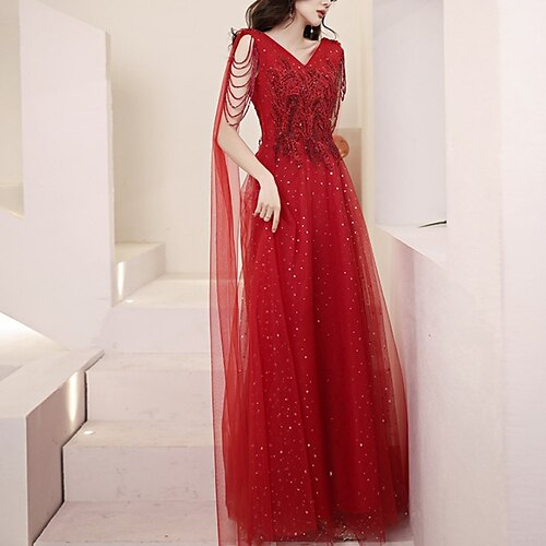 A tubino Abito da cerimonia per signora Elegante Brillante e glitterato Petite A V Lungo Tulle Senza maniche con Di pizzo Lustrini 2023
A tubino Abito da cerimonia per signora Elegante Brillante e glitterato Petite A V Lungo Tulle Senza maniche con Di pizzo Lustrini 2023