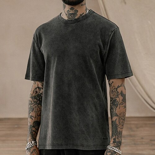 Herre 100% bomullssyre-vaskeskjorte Oversized skjorte عادي Crew-hals Dagligdagstøy Feriereise Kortermet Klær 100 % bomull Mote Sport Fritid
Herre 100% bomullssyre-vaskeskjorte Oversized skjorte عادي Crew-hals Dagligdagstøy Feriereise Kortermet Klær 100 % bomull Mote Sport Fritid