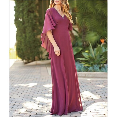 Havfrue Kjole til brudens mor Årgang Sexy Søt V-hals Gulvlengde Chiffon Polyester Halvlange ermer Innpakking inkludert med Paljett Drapert 2023
Havfrue Kjole til brudens mor Årgang Sexy Søt V-hals Gulvlengde Chiffon Polyester Halvlange ermer Innpakking inkludert med Paljett Drapert 2023