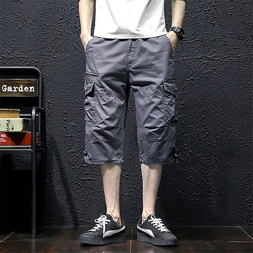Men's Cargo Pants Shorts Capri Pants Hiking Shorts Multi Pocket Straight Leg Solid Colored Comfort Wearable Calf-Length Outdoor Daily 100% Cotton Sports Stylish ArmyGreen Black
Men's Cargo Pants Shorts Capri Pants Hiking Shorts Multi Pocket Straight Leg Solid Colored Comfort Wearable Calf-Length Outdoor Daily 100% Cotton Sports Stylish ArmyGreen Black