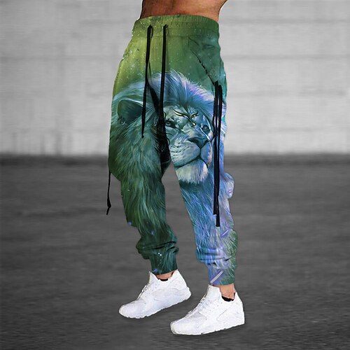 Herre Joggingbukser Jogger Bukser Snørelukning Elastisk Talje 3D-udskrivning Dyr Løve Grafiske tryk Komfort Sport & Udendørs Afslappet Daglig Bomuldsblanding Gade Designer Blå Brun Mikroelastisk
Herre Joggingbukser Jogger Bukser Snørelukning Elastisk Talje 3D-udskrivning Dyr Løve Grafiske tryk Komfort Sport & Udendørs Afslappet Daglig Bomuldsblanding Gade Designer Blå Brun Mikroelastisk