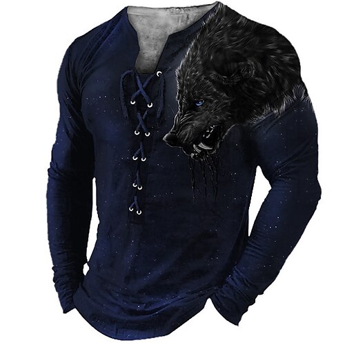 Per uomo maglietta Magliette Pop art Animali Lupo Colletto Abbigliamento Stampa 3D Informale Giornaliero Manica lunga Lacci Stampa Di tendenza Originale Comodo
Per uomo maglietta Magliette Pop art Animali Lupo Colletto Abbigliamento Stampa 3D Informale Giornaliero Manica lunga Lacci Stampa Di tendenza Originale Comodo