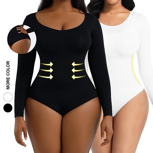 Frauen Shapewear Bodysuit Rundhals Tanktops nahtlose Taillentrainer Weste Bauchkontrolle Ganzkörperformer langärmeliges Korsett Schlankheitskörperformer
Frauen Shapewear Bodysuit Rundhals Tanktops nahtlose Taillentrainer Weste Bauchkontrolle Ganzkörperformer langärmeliges Korsett Schlankheitskörperformer