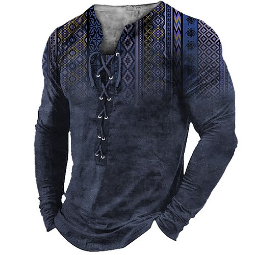 Per uomo maglietta Magliette Pop art Stile Boho Colletto Abbigliamento Stampa 3D Informale Giornaliero Manica lunga Lacci Stampa Di tendenza Originale Comodo
Per uomo maglietta Magliette Pop art Stile Boho Colletto Abbigliamento Stampa 3D Informale Giornaliero Manica lunga Lacci Stampa Di tendenza Originale Comodo