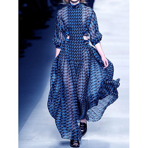 Per donna Abito lungo Abito lungo Vestito da festa Vestito svasato Pop art Di tendenza Vestito elegante Prestazioni Feste Da mare Traforato Stampa Manica lunga A collo alto Vestito Morbido Blu
Per donna Abito lungo Abito lungo Vestito da festa Vestito svasato Pop art Di tendenza Vestito elegante Prestazioni Feste Da mare Traforato Stampa Manica lunga A collo alto Vestito Morbido Blu