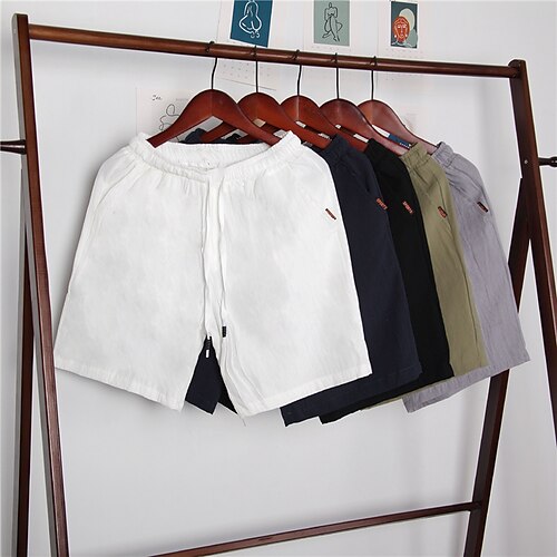 Herre Lin Shorts Casual shorts Lomme Snorer Elastisk midje Ensfarget Komfort Anvendelig Knelengde utendørs Daglig Lin / bomullsblanding Årgang Gatemote Svart Hvit Mikroelastisk
Herre Lin Shorts Casual shorts Lomme Snorer Elastisk midje Ensfarget Komfort Anvendelig Knelengde utendørs Daglig Lin / bomullsblanding Årgang Gatemote Svart Hvit Mikroelastisk